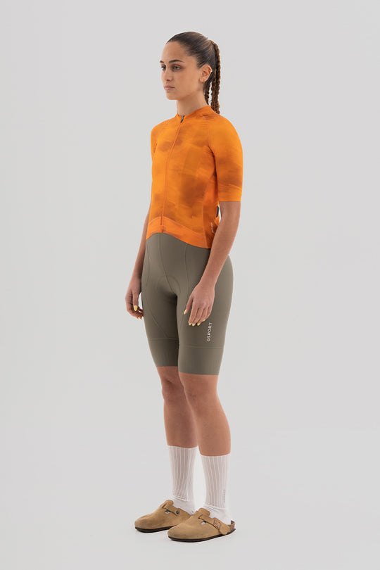 Maillot Pro Team Tangerine Mujer