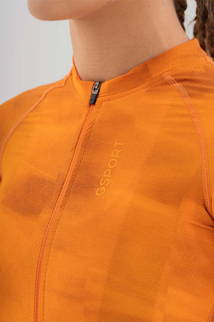 Maillot Pro Team Tangerine Mujer