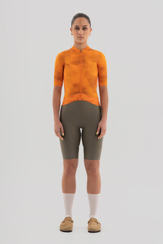 Maillot Pro Team Tangerine Mujer