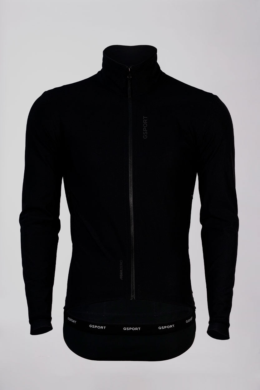 chaqueta aquazero giau negra ciclismo lluvia