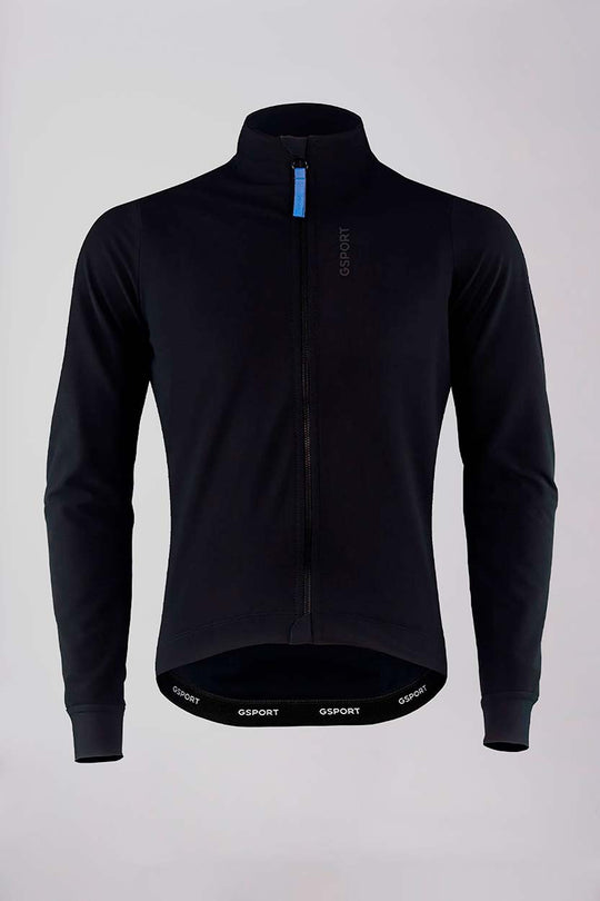 Chaqueta pro team stelvio negra ciclismo térmica