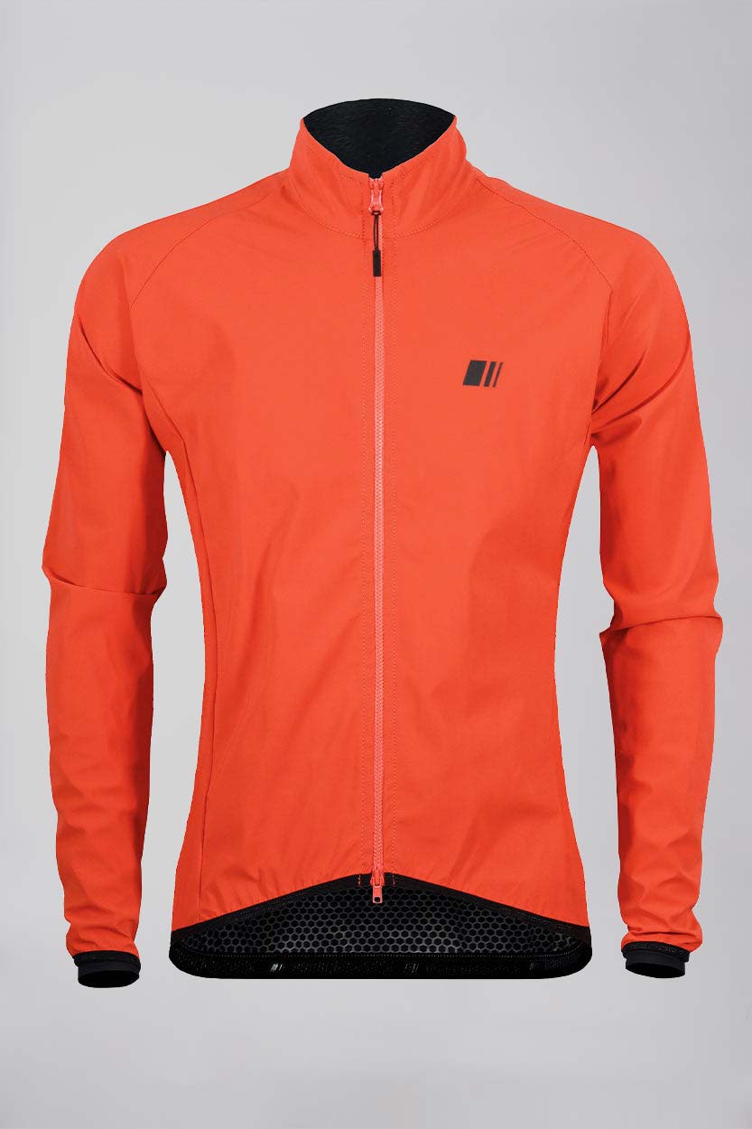 cortavientos chubasquero chaqueta naranja butan pro team impermeable ciclismo