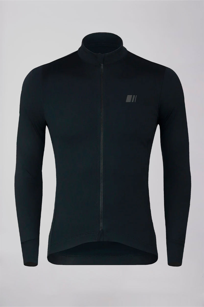 Maillot lightwinter bosnia negro manga larga coleccion gsport ropa ciclismo