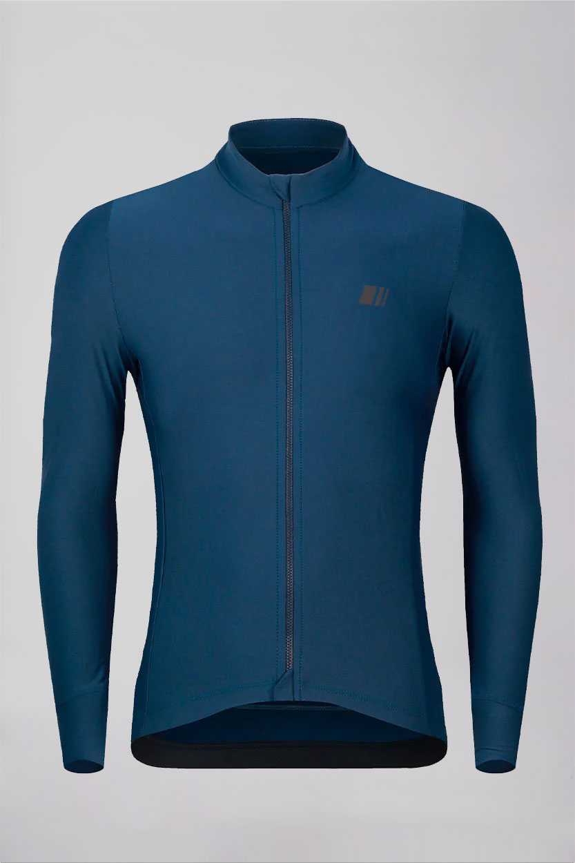 Maillot One Winter Boston Hombre Ciclismo Azul Marino