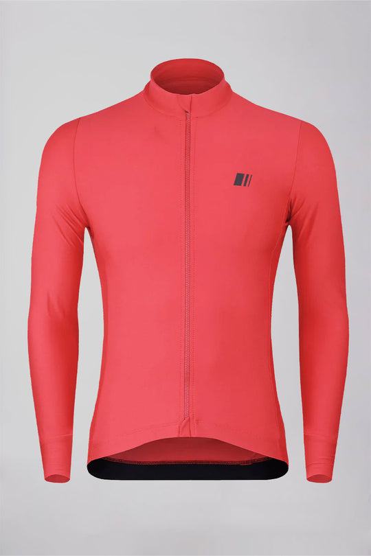 Maillot manga larga lightwinter chili rojo invierno jersey ropa coleccion ciclismo gsport