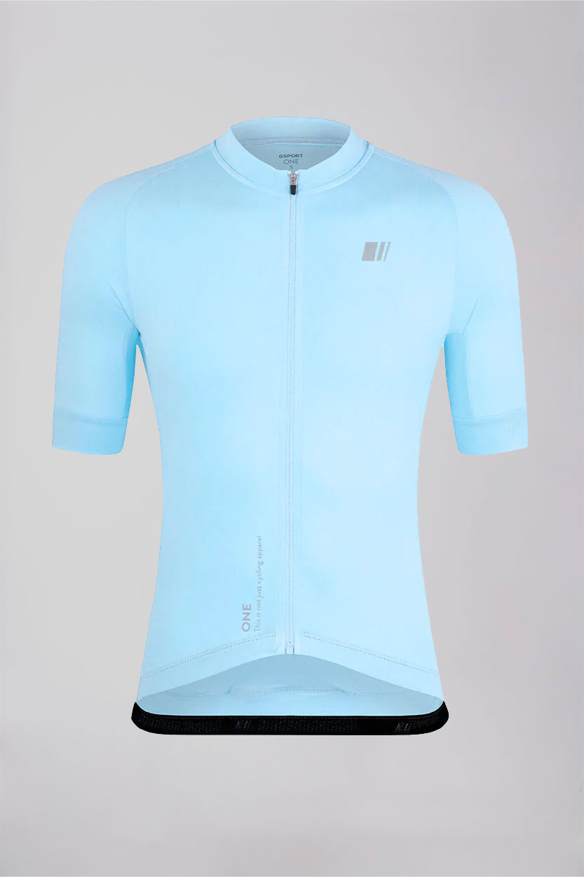 Maillot Ciclismo Mujer Manga Corta Azul Quarz Gsport