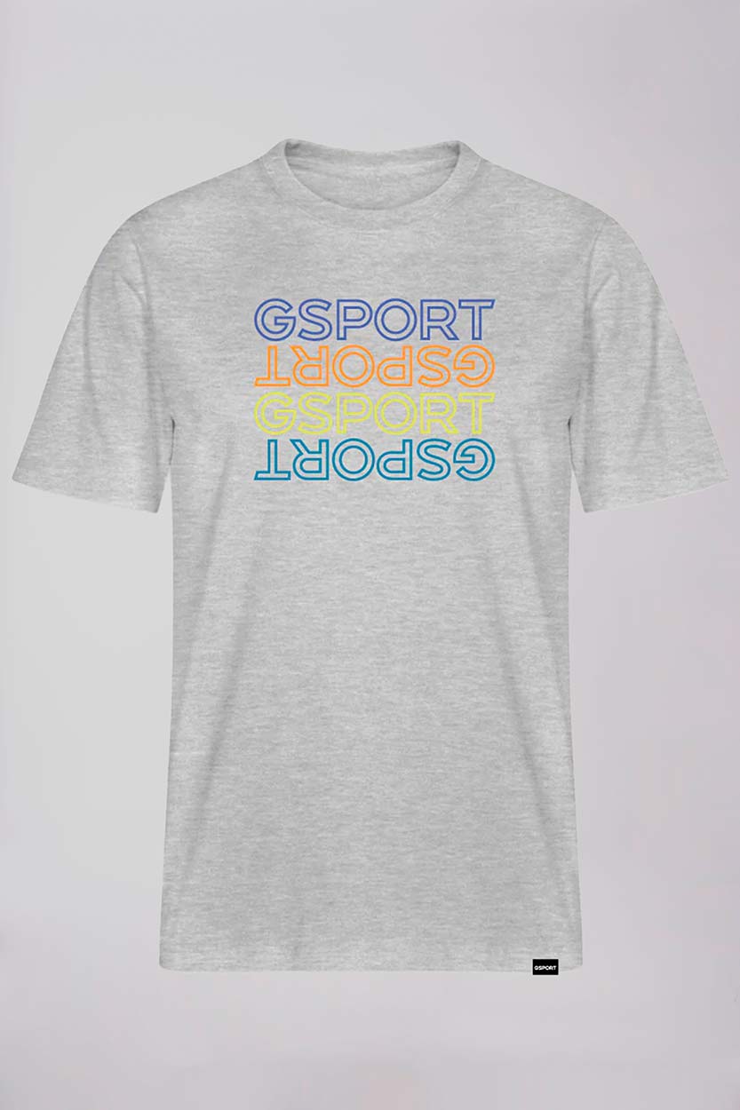 Camiseta Casual Gris Grey Offbike T-Shirt Gsport