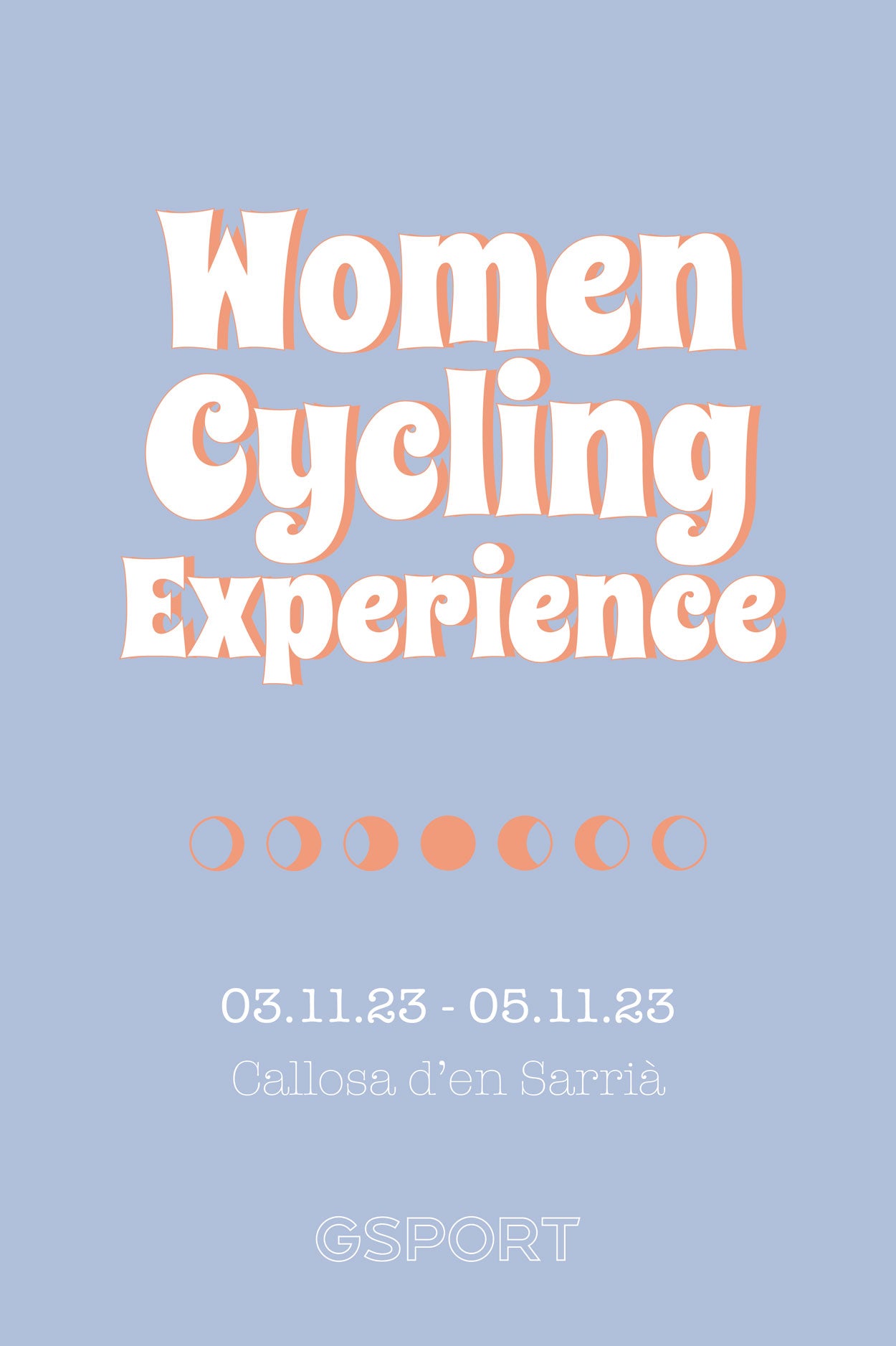 Experiência de ciclismo feminino 