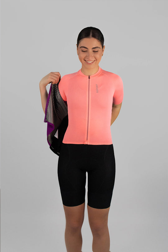 chaleco rosa mujer gsport cortavientos perfecto para verano