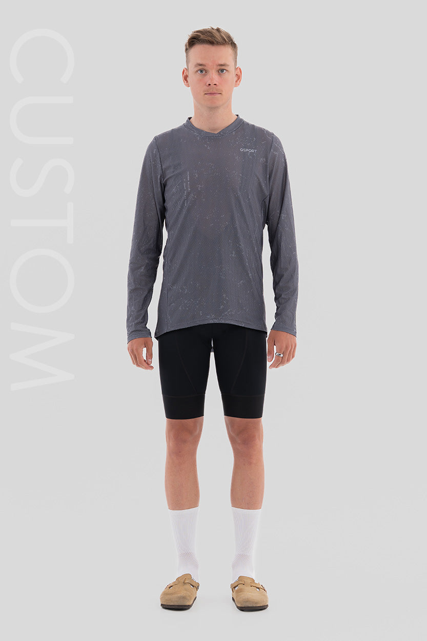 camiseta ebike manga larga gsport transpirable hombre