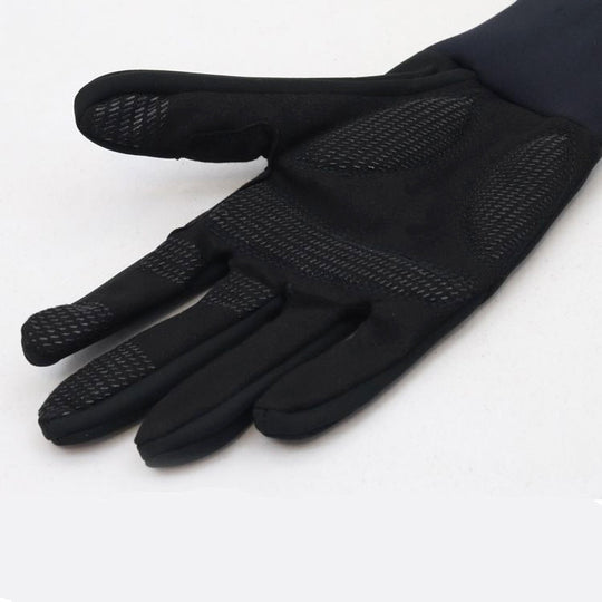 guantes invierno largos ciclismo winter abrigo negros black manillar bicicleta silicona espuma acolchados profesional rendimiento