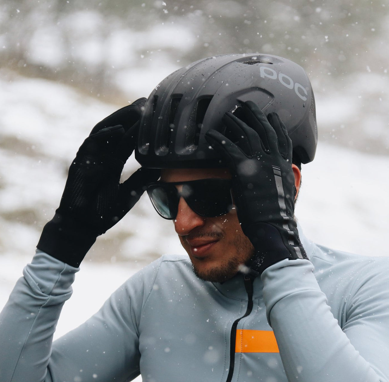 guantes invierno largos ciclismo winter abrigo negros black manillar bicicleta silicona espuma acolchados profesional rendimiento