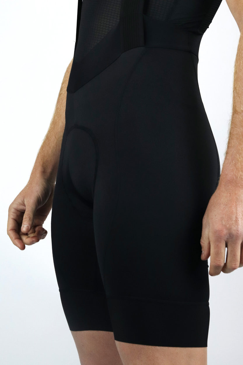 culotte fausto hombre negro badana compresivo corto tirantes ropa ciclismo